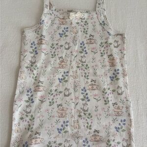 Jamie Kay White Floral & Kitty Print Tank Top